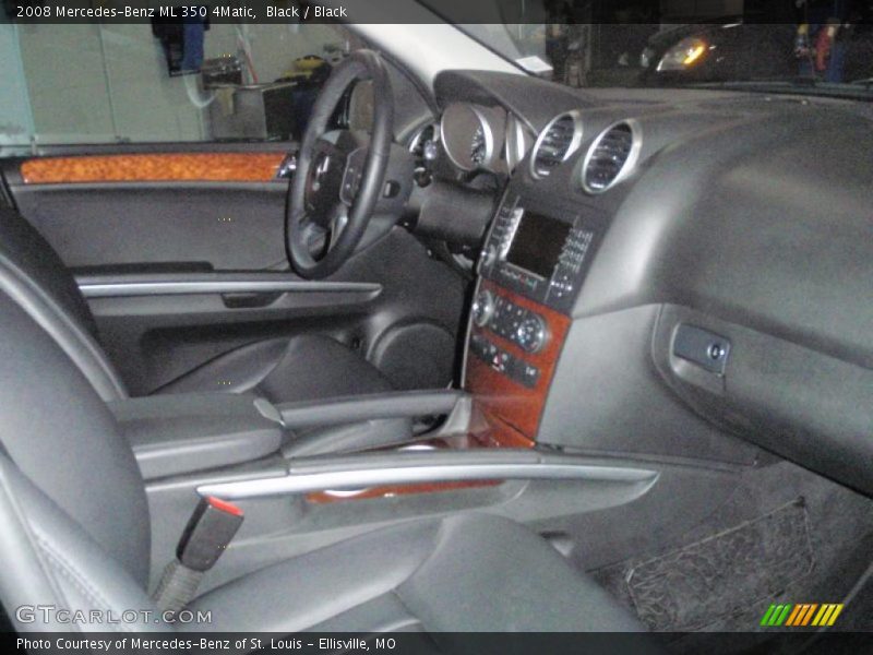 Black / Black 2008 Mercedes-Benz ML 350 4Matic