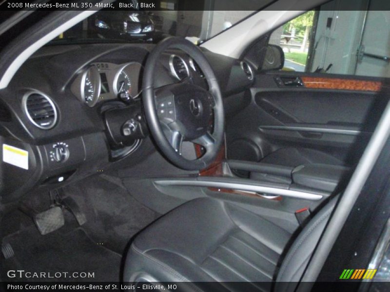 Black / Black 2008 Mercedes-Benz ML 350 4Matic