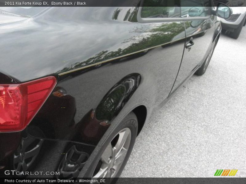 Ebony Black / Black 2011 Kia Forte Koup EX