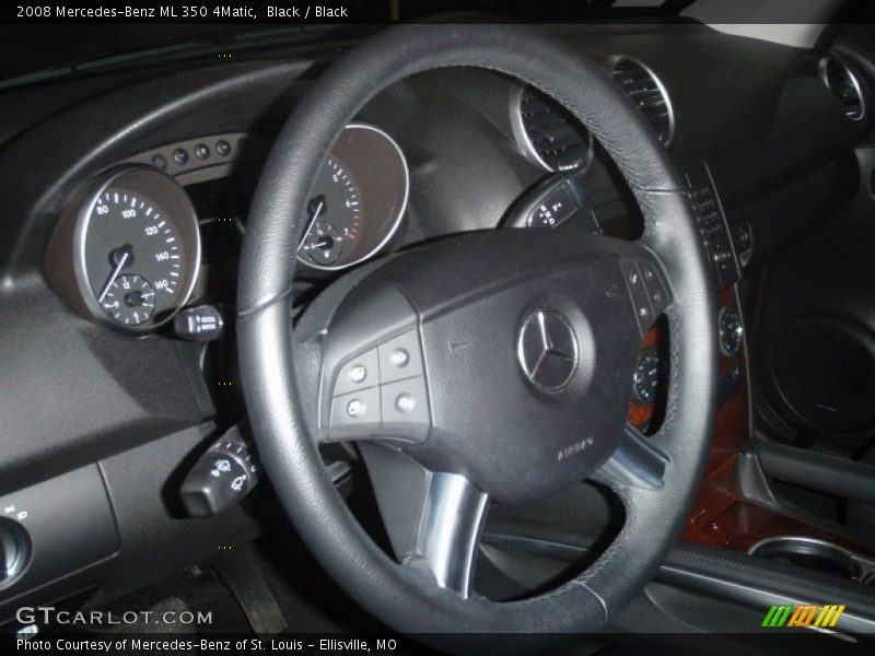 Black / Black 2008 Mercedes-Benz ML 350 4Matic