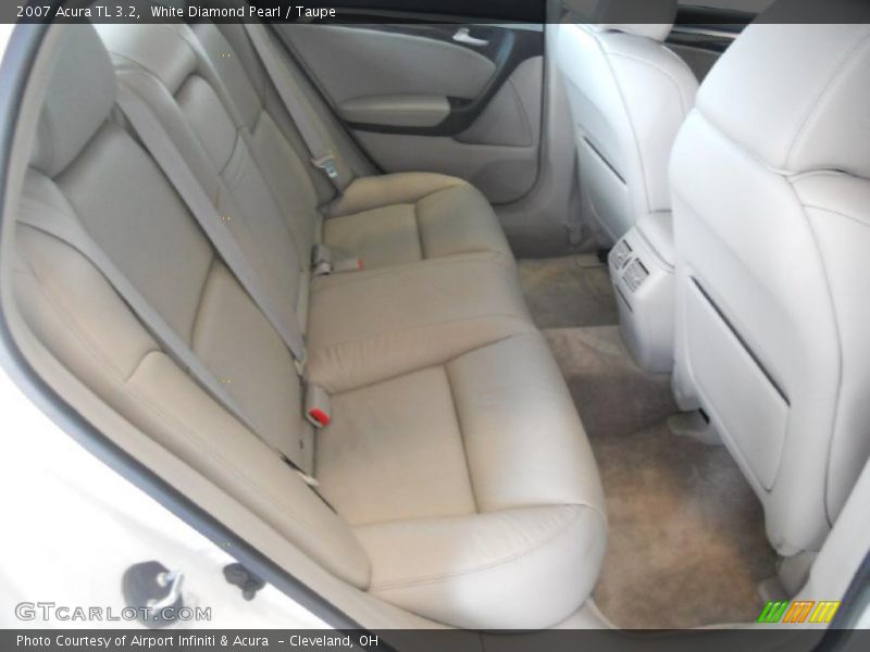 White Diamond Pearl / Taupe 2007 Acura TL 3.2