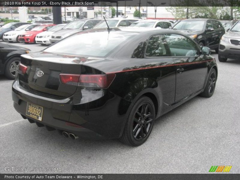 Ebony Black / Black Sport 2010 Kia Forte Koup SX