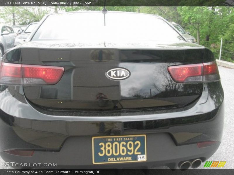 Ebony Black / Black Sport 2010 Kia Forte Koup SX