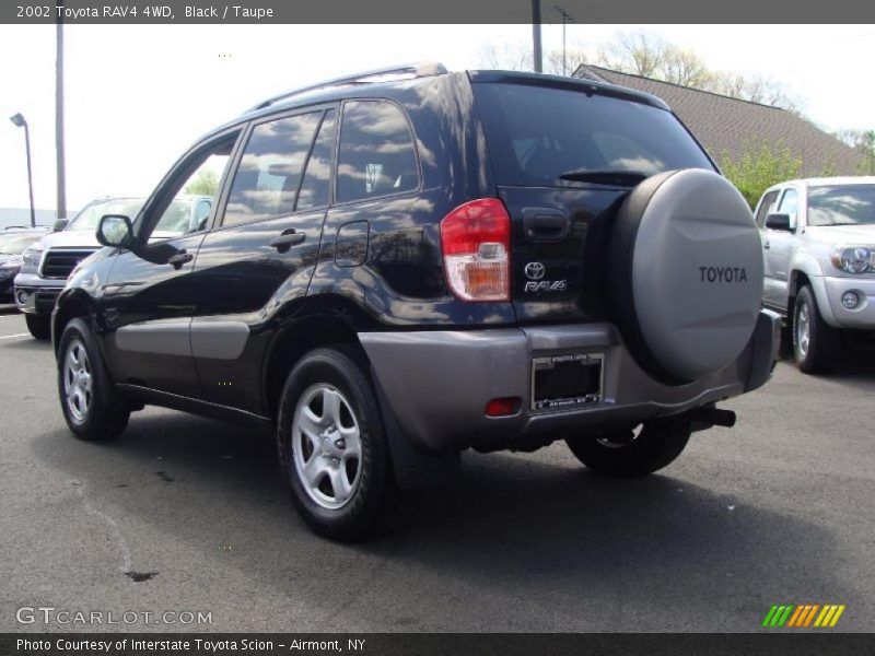 Black / Taupe 2002 Toyota RAV4 4WD