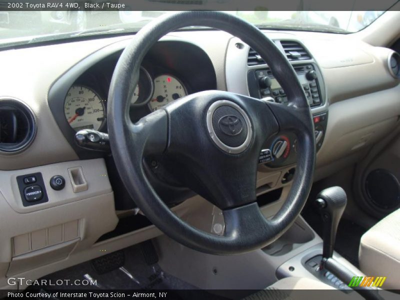 Black / Taupe 2002 Toyota RAV4 4WD