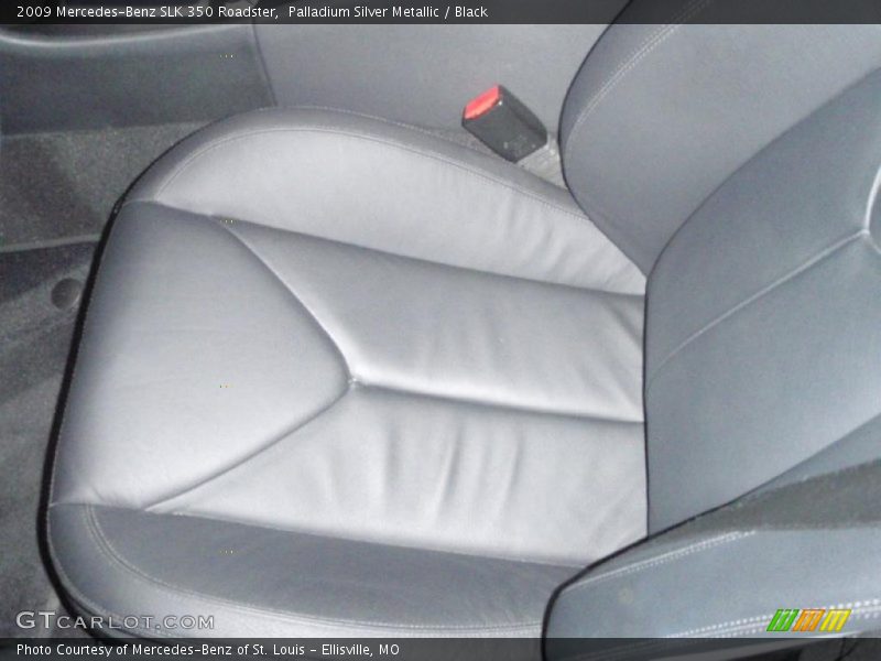Palladium Silver Metallic / Black 2009 Mercedes-Benz SLK 350 Roadster