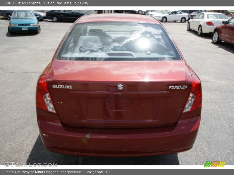 Fusion Red Metallic / Grey 2008 Suzuki Forenza