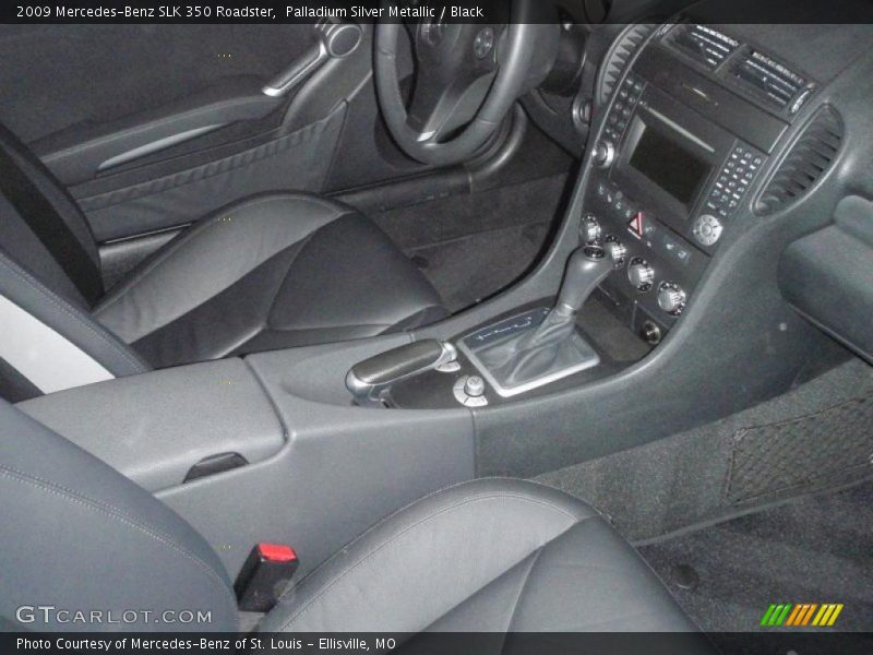 Palladium Silver Metallic / Black 2009 Mercedes-Benz SLK 350 Roadster