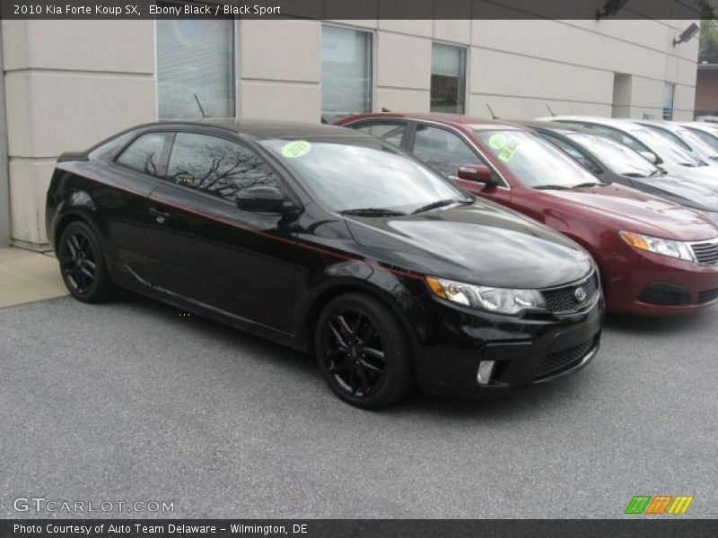 Ebony Black / Black Sport 2010 Kia Forte Koup SX