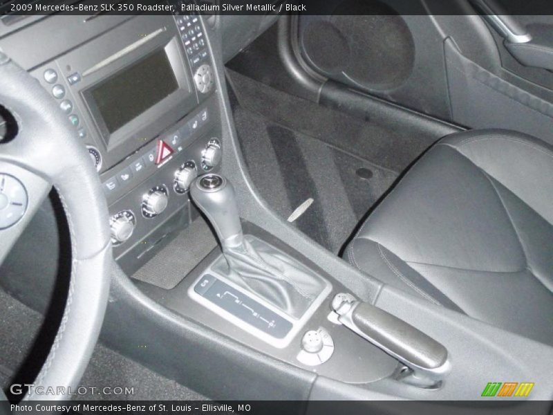 Palladium Silver Metallic / Black 2009 Mercedes-Benz SLK 350 Roadster