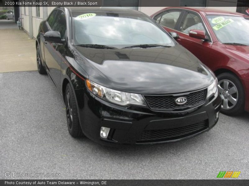 Ebony Black / Black Sport 2010 Kia Forte Koup SX