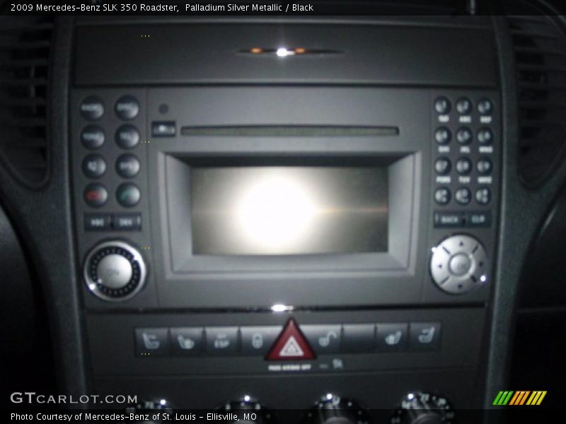 Palladium Silver Metallic / Black 2009 Mercedes-Benz SLK 350 Roadster