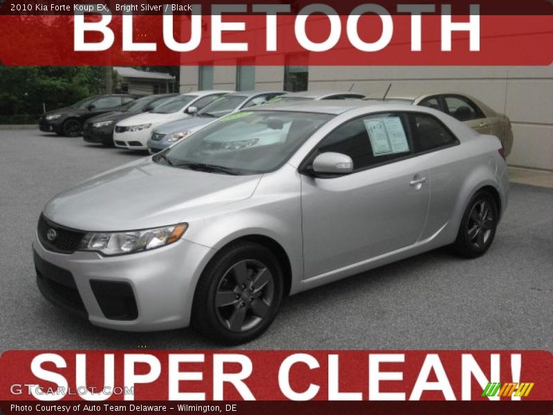 Bright Silver / Black 2010 Kia Forte Koup EX