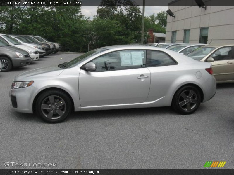 Bright Silver / Black 2010 Kia Forte Koup EX