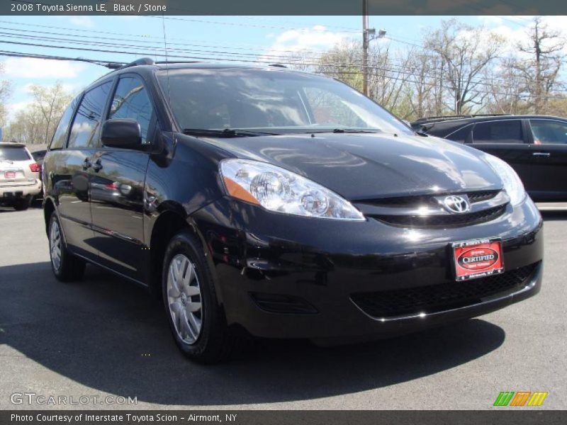 Black / Stone 2008 Toyota Sienna LE
