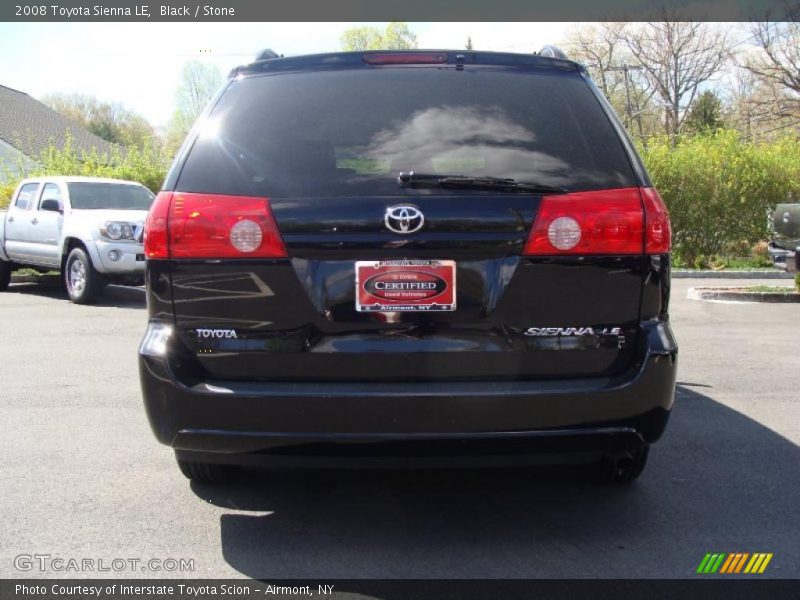 Black / Stone 2008 Toyota Sienna LE