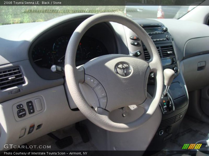 Black / Stone 2008 Toyota Sienna LE