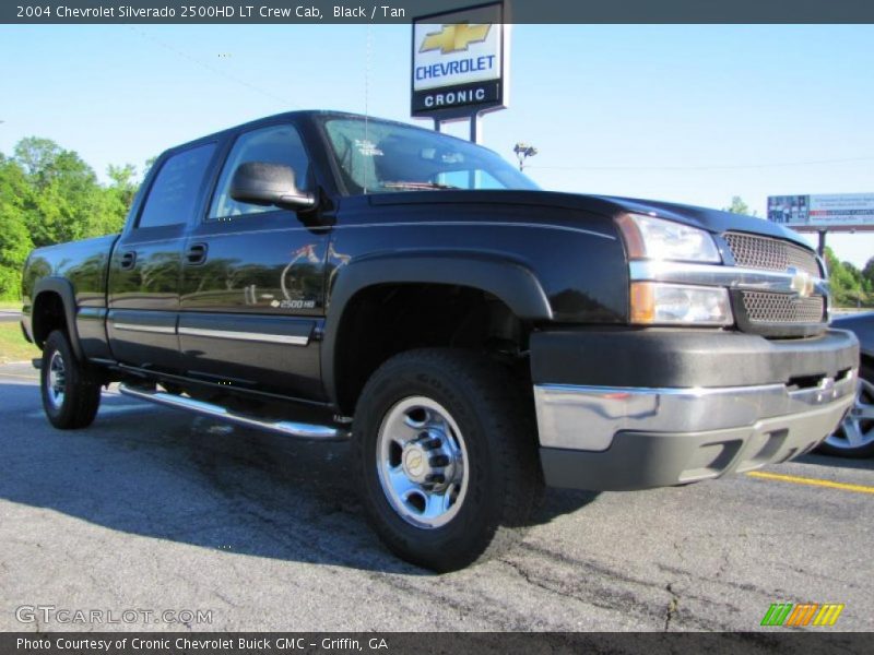 Black / Tan 2004 Chevrolet Silverado 2500HD LT Crew Cab