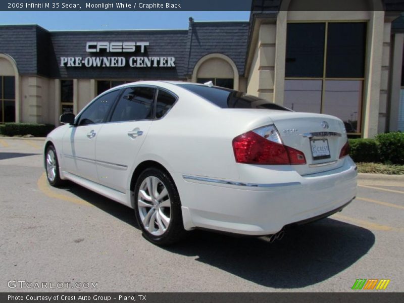 Moonlight White / Graphite Black 2009 Infiniti M 35 Sedan