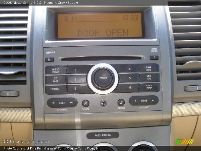 Magnetic Gray / Saddle 2008 Nissan Sentra 2.0 S