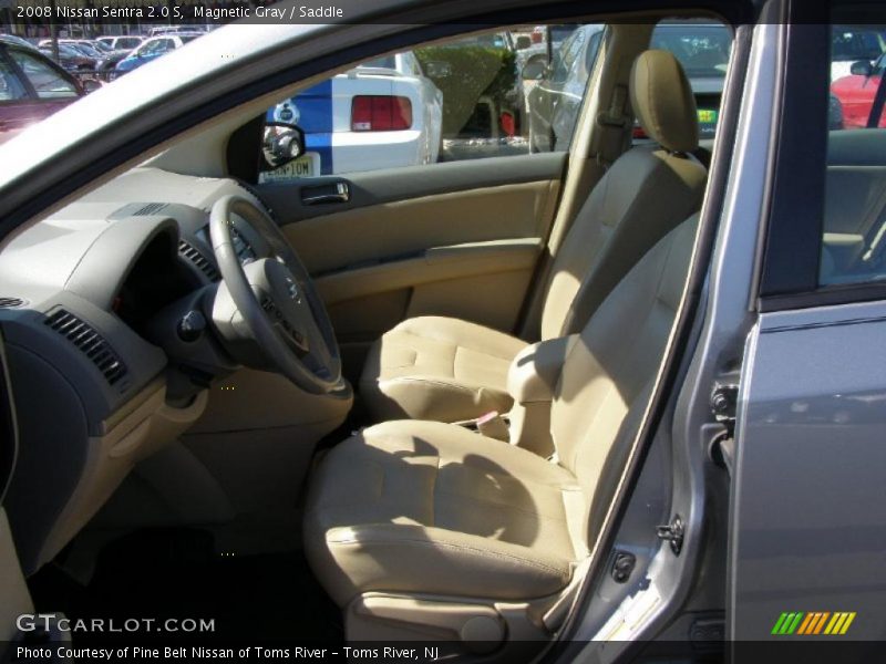 Magnetic Gray / Saddle 2008 Nissan Sentra 2.0 S