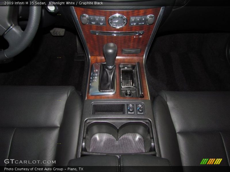 Moonlight White / Graphite Black 2009 Infiniti M 35 Sedan