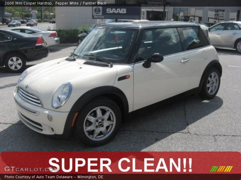 Pepper White / Panther Black 2006 Mini Cooper Hardtop