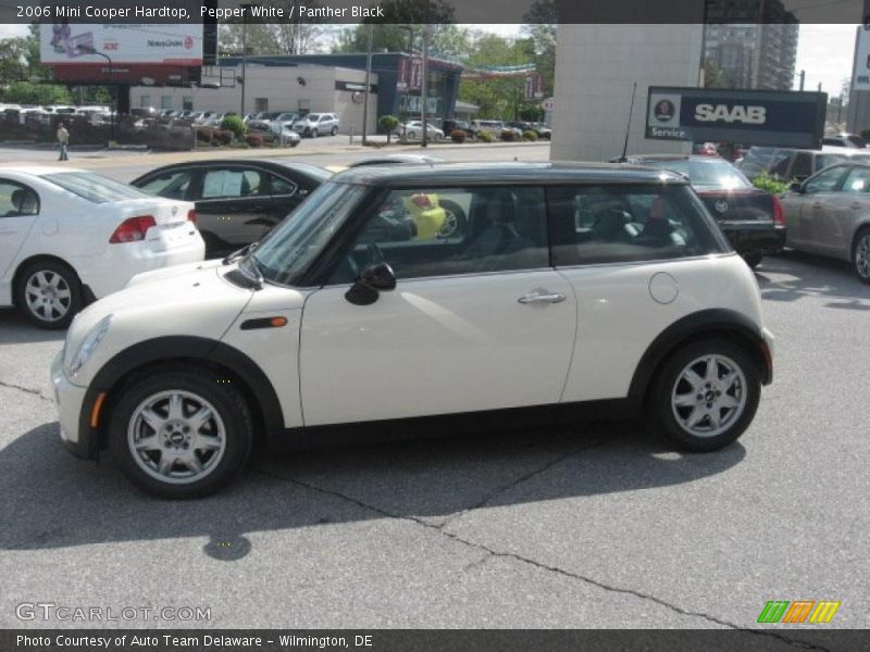 Pepper White / Panther Black 2006 Mini Cooper Hardtop