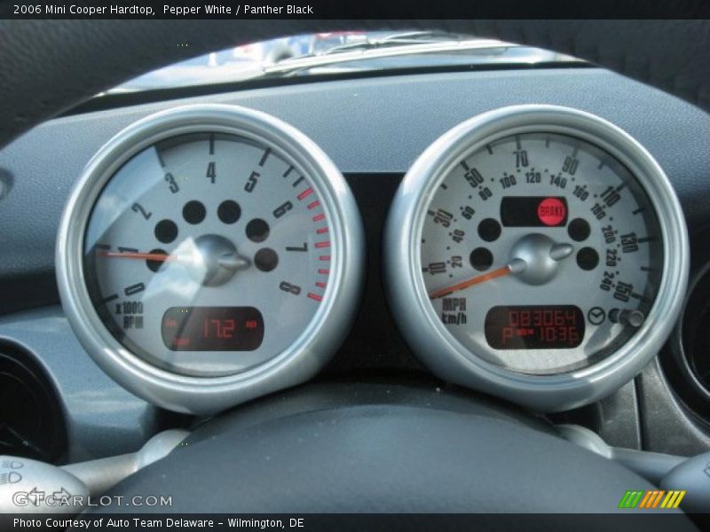 Pepper White / Panther Black 2006 Mini Cooper Hardtop