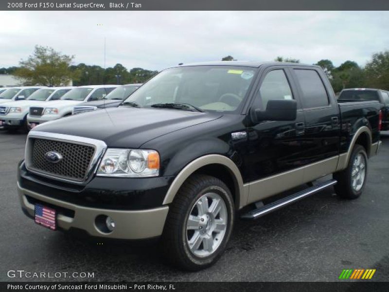 Black / Tan 2008 Ford F150 Lariat SuperCrew
