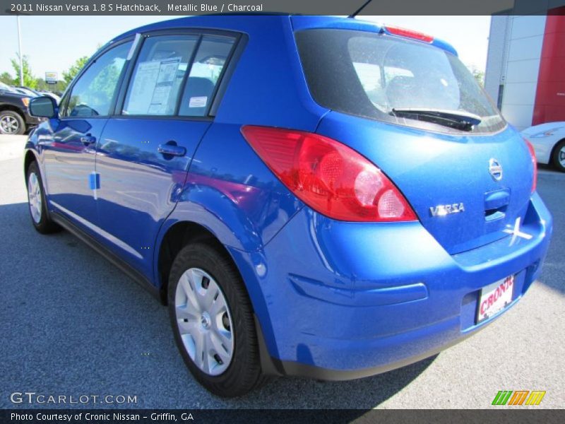 Metallic Blue / Charcoal 2011 Nissan Versa 1.8 S Hatchback