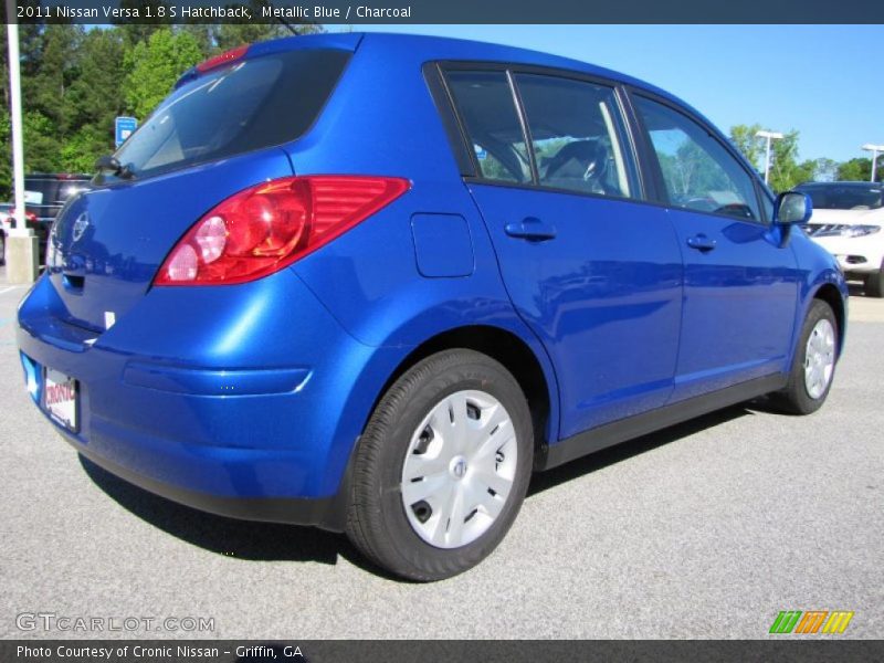 Metallic Blue / Charcoal 2011 Nissan Versa 1.8 S Hatchback