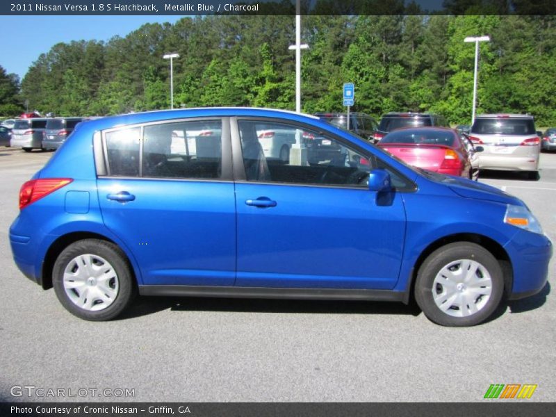 Metallic Blue / Charcoal 2011 Nissan Versa 1.8 S Hatchback