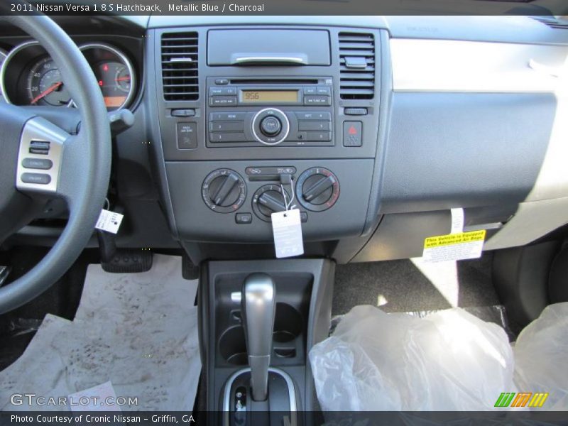 Metallic Blue / Charcoal 2011 Nissan Versa 1.8 S Hatchback
