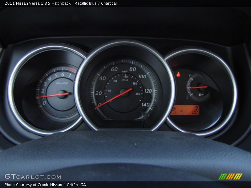 Metallic Blue / Charcoal 2011 Nissan Versa 1.8 S Hatchback