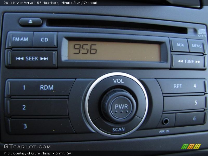 Metallic Blue / Charcoal 2011 Nissan Versa 1.8 S Hatchback