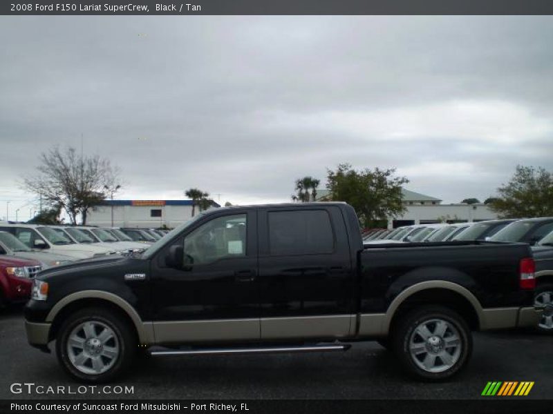 Black / Tan 2008 Ford F150 Lariat SuperCrew