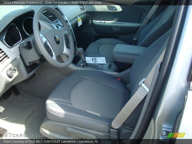 Silver Ice Metallic / Dark Gray/Light Gray 2011 Chevrolet Traverse LS