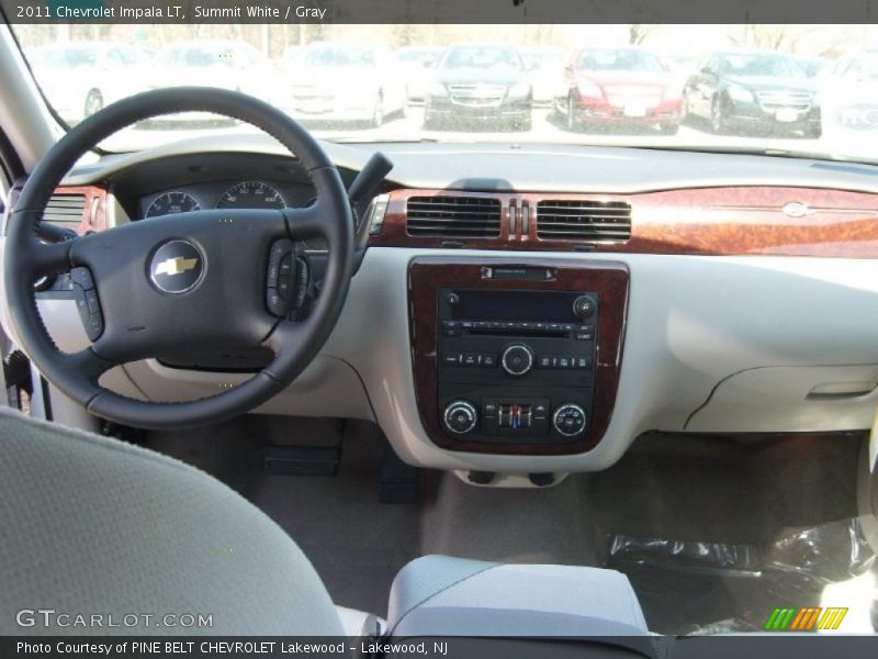 Summit White / Gray 2011 Chevrolet Impala LT