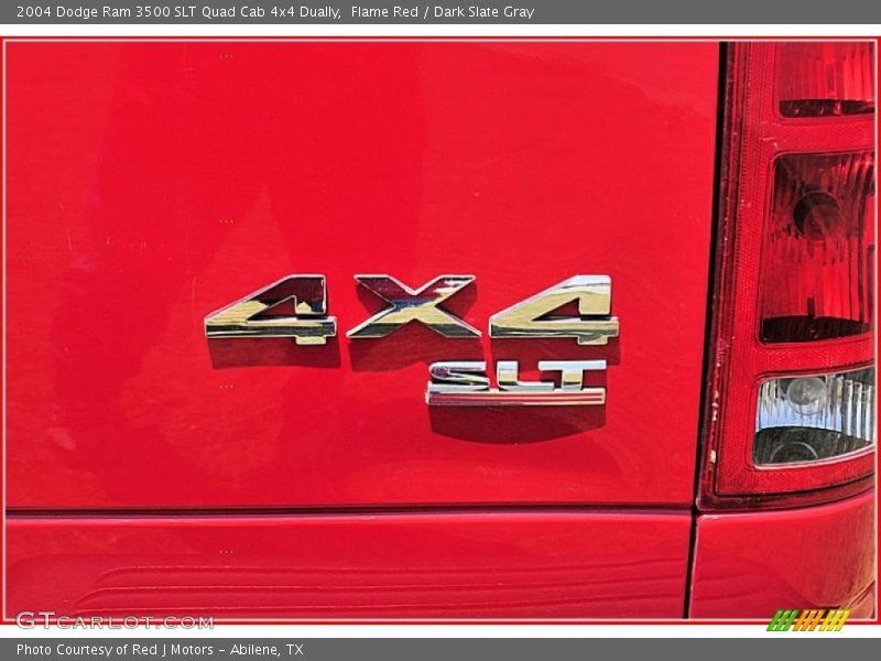 Flame Red / Dark Slate Gray 2004 Dodge Ram 3500 SLT Quad Cab 4x4 Dually
