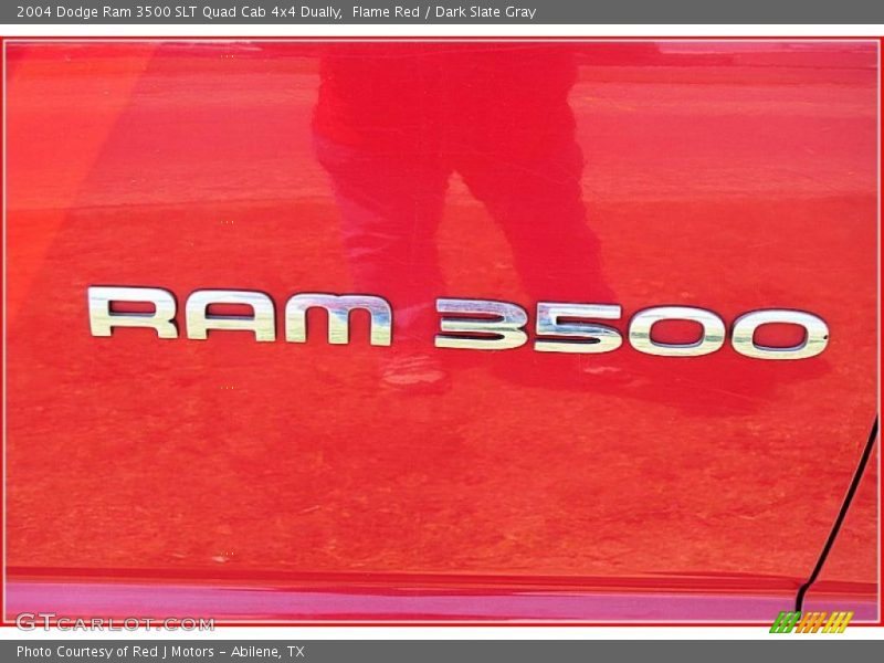 Flame Red / Dark Slate Gray 2004 Dodge Ram 3500 SLT Quad Cab 4x4 Dually