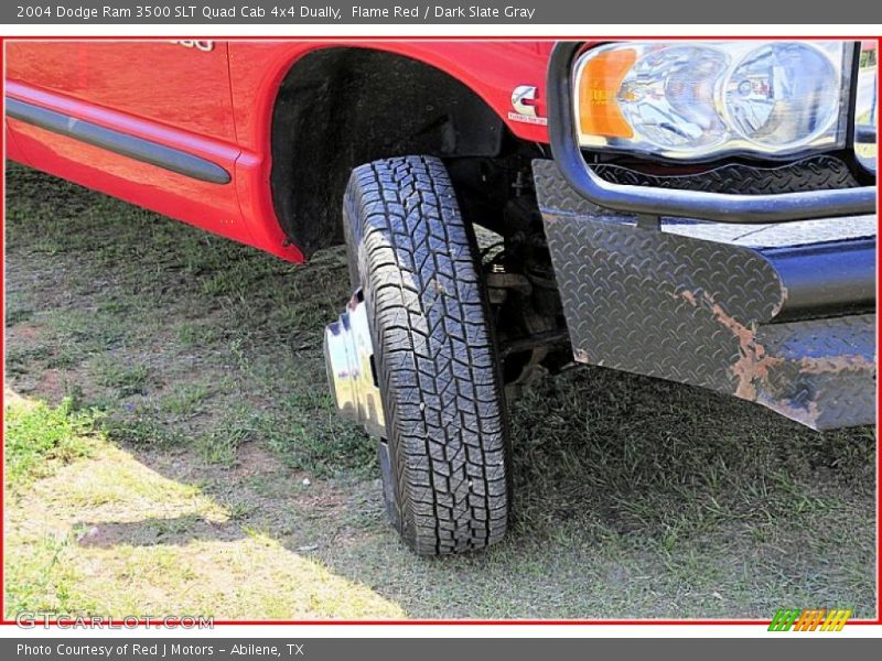 Flame Red / Dark Slate Gray 2004 Dodge Ram 3500 SLT Quad Cab 4x4 Dually