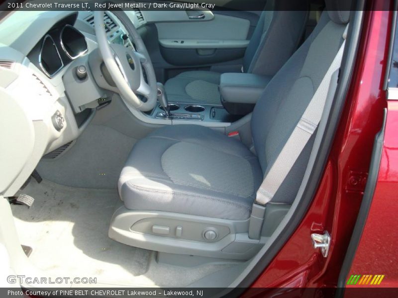 Red Jewel Metallic / Dark Gray/Light Gray 2011 Chevrolet Traverse LT