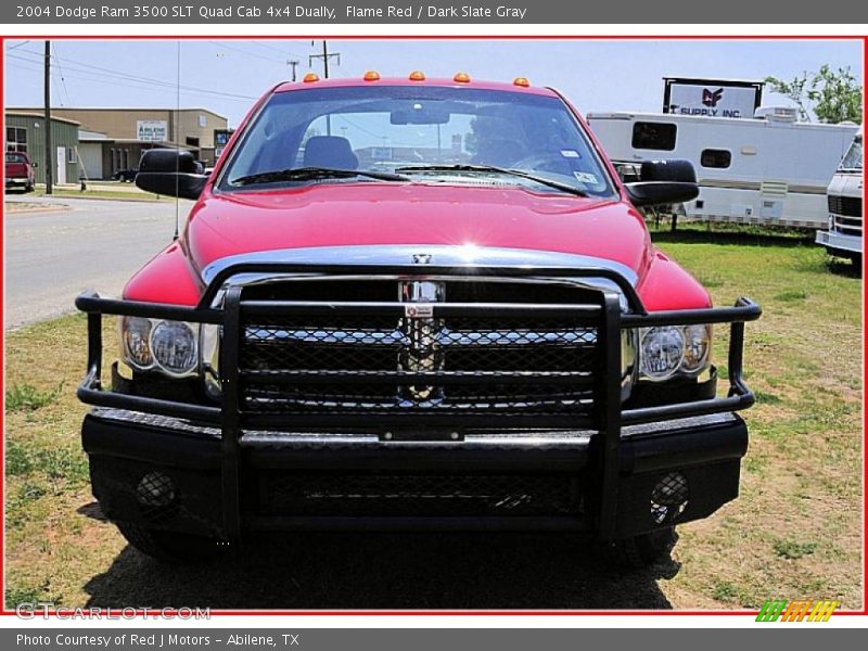 Flame Red / Dark Slate Gray 2004 Dodge Ram 3500 SLT Quad Cab 4x4 Dually