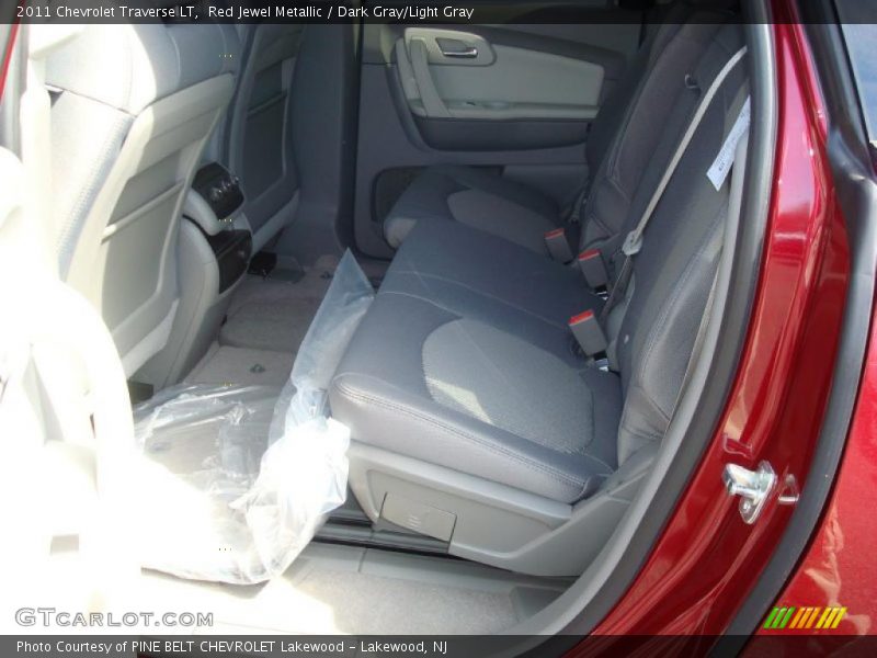 Red Jewel Metallic / Dark Gray/Light Gray 2011 Chevrolet Traverse LT