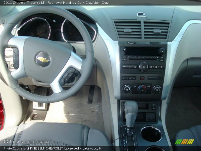 Red Jewel Metallic / Dark Gray/Light Gray 2011 Chevrolet Traverse LT