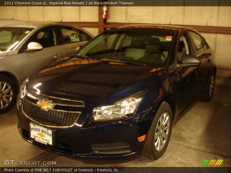 Imperial Blue Metallic / Jet Black/Medium Titanium 2011 Chevrolet Cruze LS