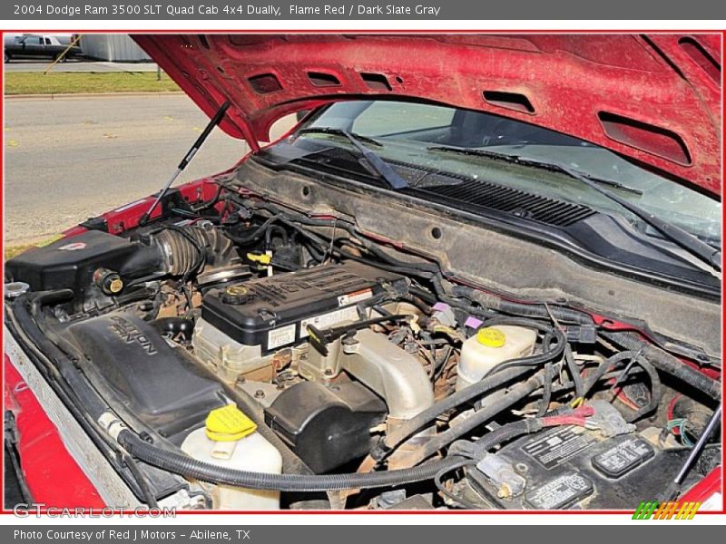 Flame Red / Dark Slate Gray 2004 Dodge Ram 3500 SLT Quad Cab 4x4 Dually