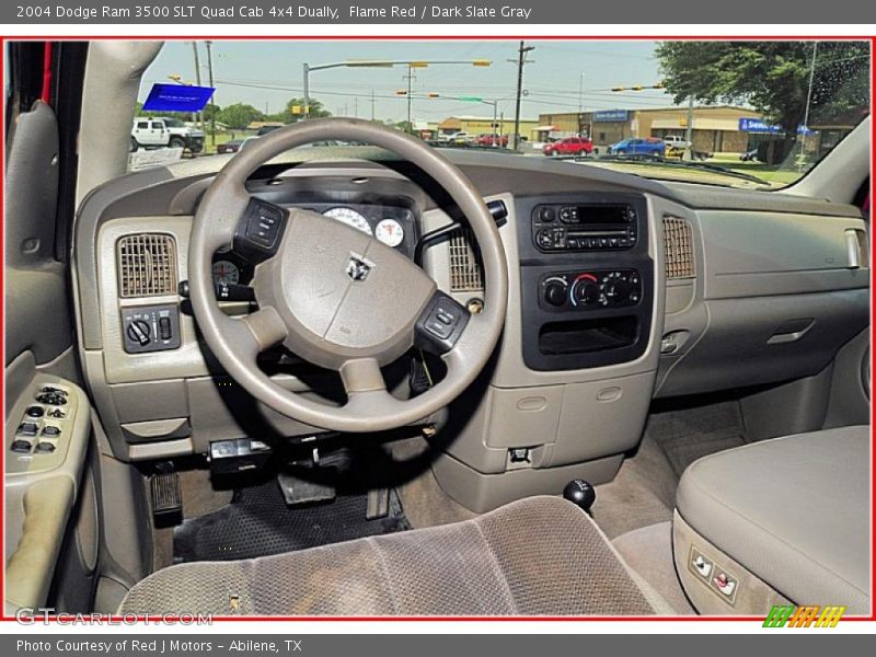 Flame Red / Dark Slate Gray 2004 Dodge Ram 3500 SLT Quad Cab 4x4 Dually