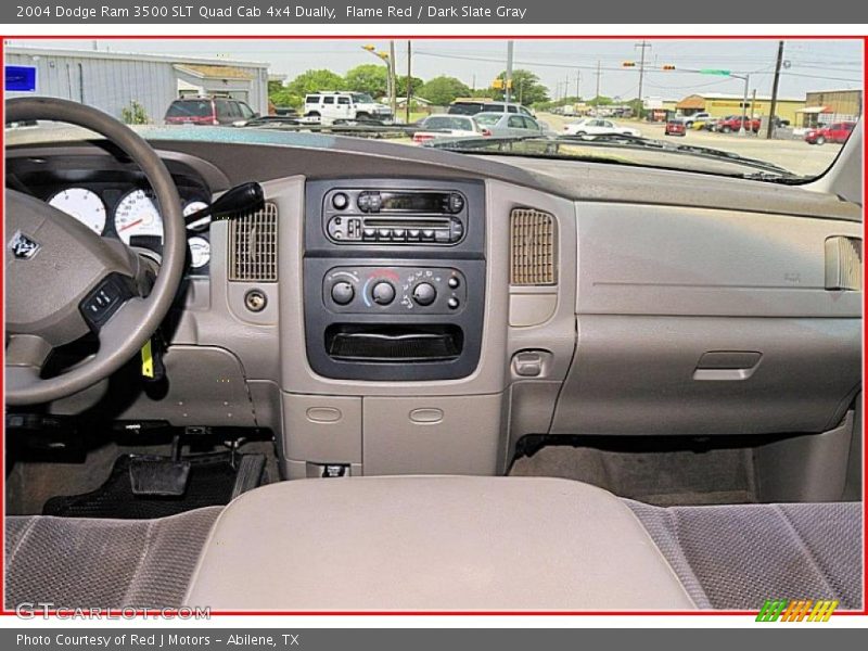 Flame Red / Dark Slate Gray 2004 Dodge Ram 3500 SLT Quad Cab 4x4 Dually